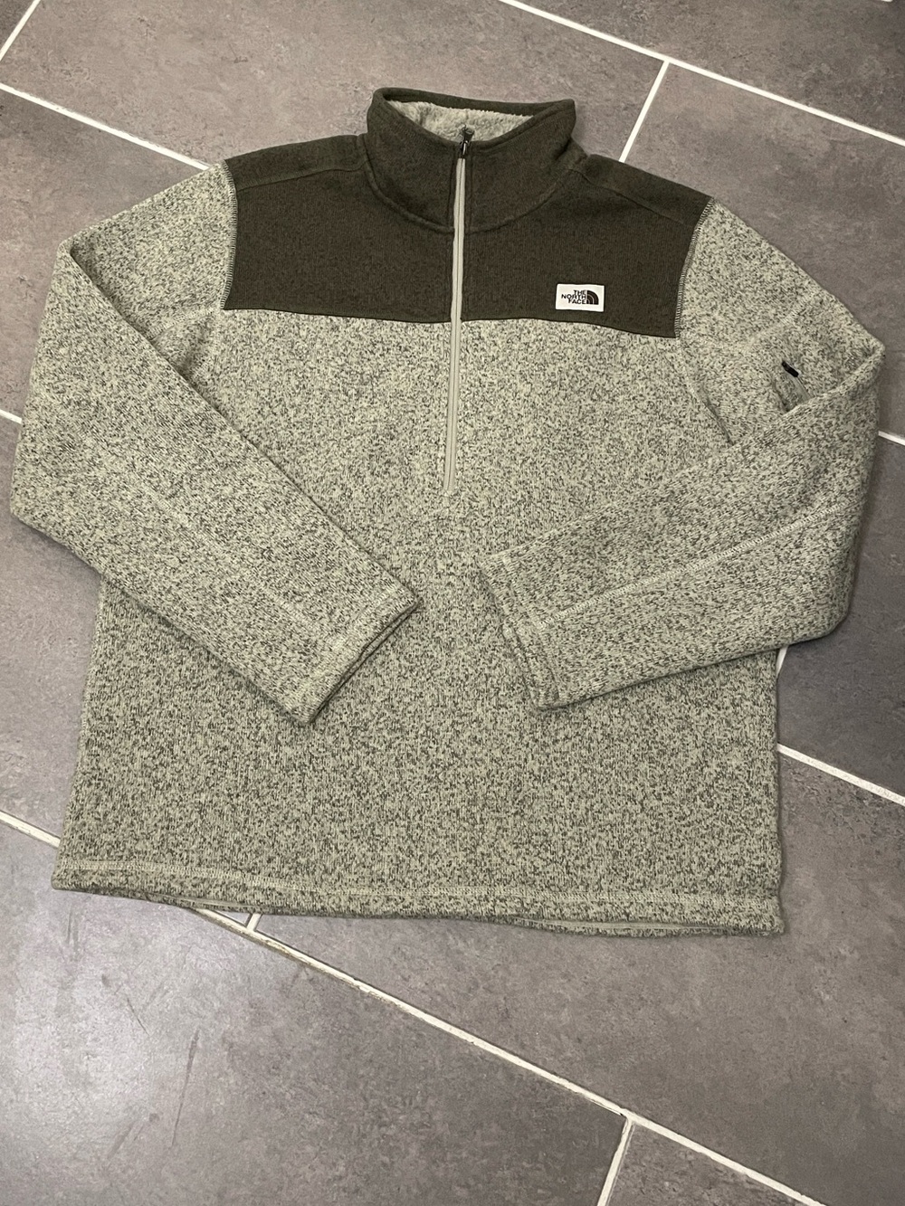 The North Face Gordon Lyons 1/4 Zip Pullover Sweater Jacket size Large